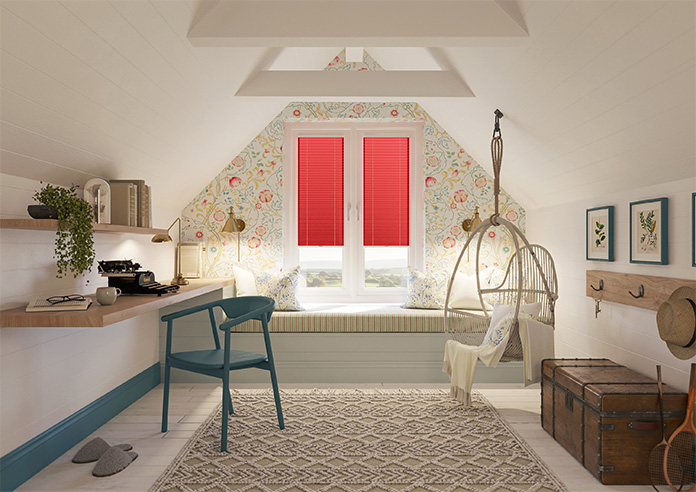 Solaris, Cardinal - Stick Fit Pleated Blind - Image 8